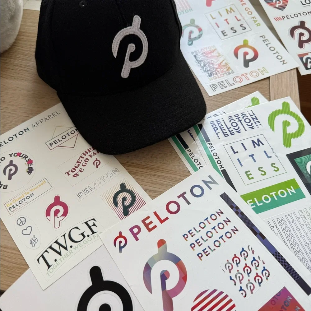 Peloton Baseball Cap & Stickers - Picture 1 of 6